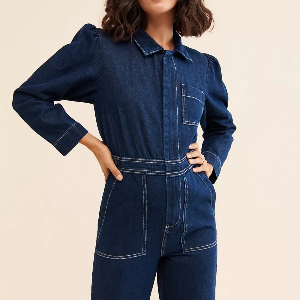 Seventy Mochi Lorna Denim Jumpsuit - Anthroplogie - Picture 6 of 6